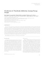 prikaz prve stranice dokumenta Predictors of Facebook Addiction Among Young People